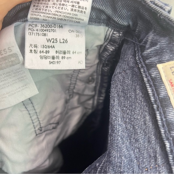 Levi's Premium 501 original cropped 25 dark wash - Picture 8 of 8